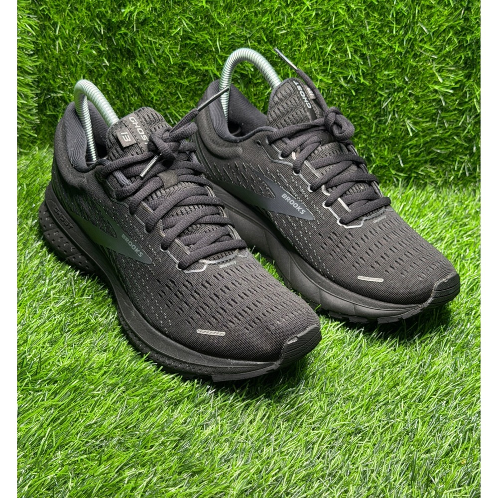 Brooks Ghost 13 Womens Running Shoes Black Triple Black 1203381B072 Size 8.5 - Picture 2 of 8